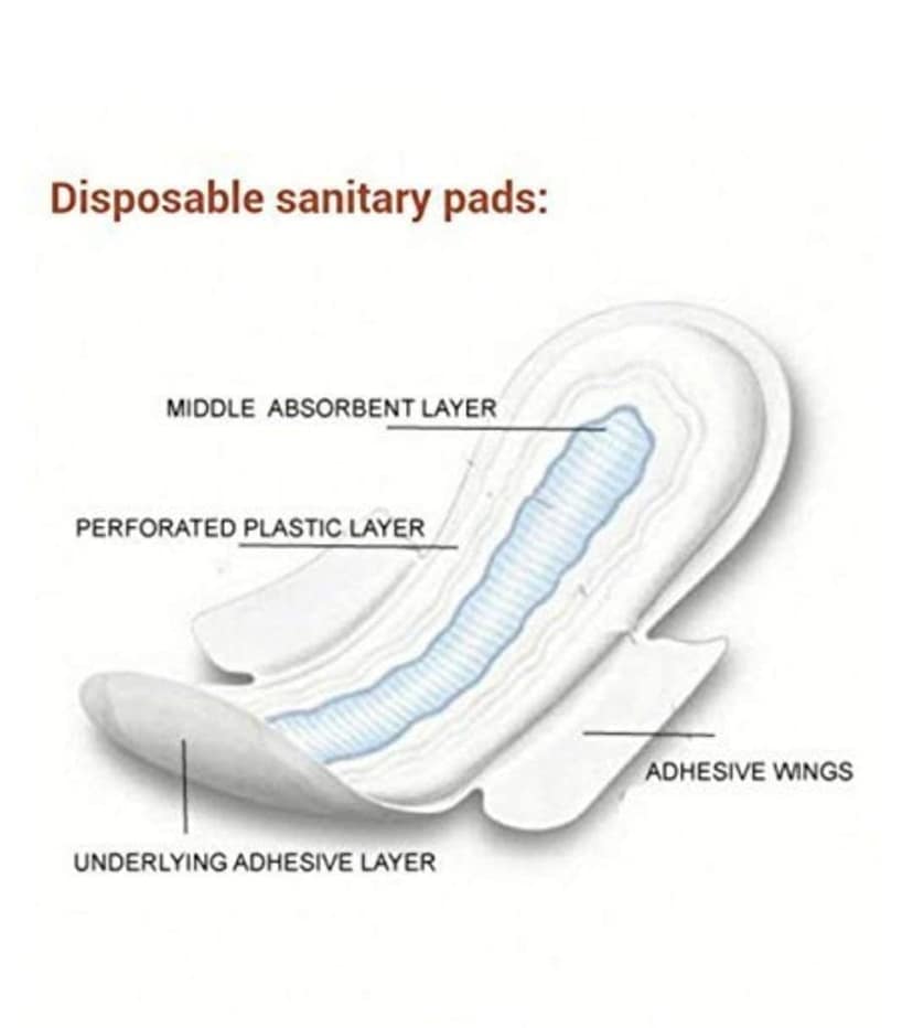 Extra Care Maxi Jumbo Sanitary Pads for Women | Skin Friendly, Odour free Sanitary Napkins (40 Sanitary Pads + 10 Panty Liners, Size 2XL) view 2