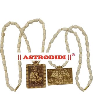 Astrodidi Shri Bageshwar Dham Original Tulsi Mala and Panchmukhi Hanuman Ji Locket Mala