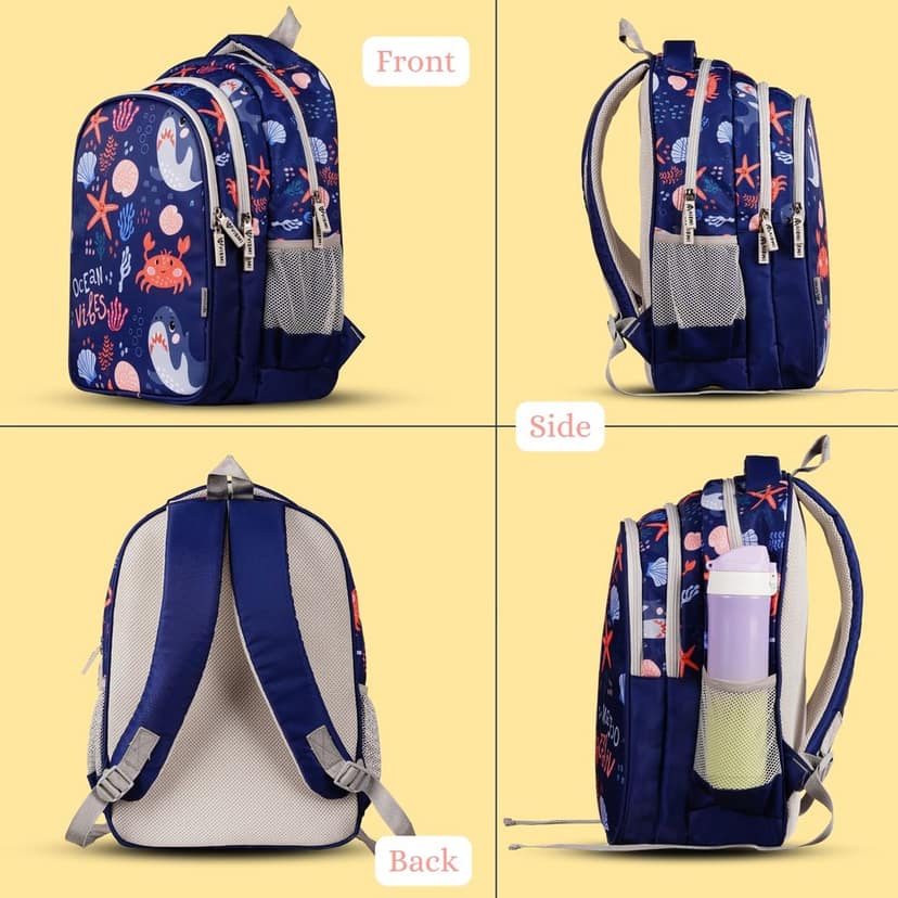 VISMIINTREND School Backpack Bags for Kids | School Bags | Water Resistant | Casual | Picnic | Travel | 5 to 10 Years School Backpack | Bag for Boys | Girls view 4