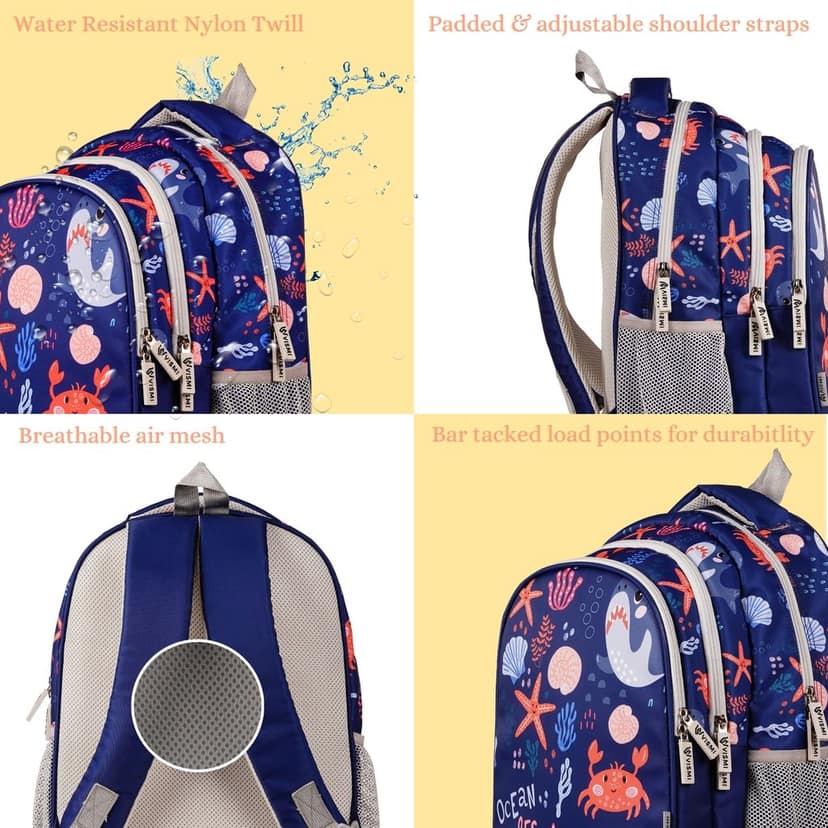 VISMIINTREND School Backpack Bags for Kids | School Bags | Water Resistant | Casual | Picnic | Travel | 5 to 10 Years School Backpack | Bag for Boys | Girls view 9