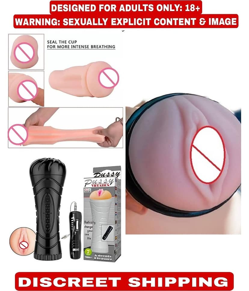 NAUGHTY WORLD Masturbator POCKET PUSSY INCH SOFT & REAL PUSSY SEX TOY FOR MEN + 7 FUNCTION EGG VIBRATION REMOTE AND 10ML LUBRICANT FREE