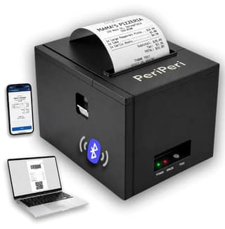 PeriPeri 80mm USB+Bluetooth Thermal Receipt Printer 290mm/s High Speed Printing, Inkless ESC/POS Billing Printer with Auto Cutter for Android, Windows & Mac 3inch Printer (Square) 1 Year Warranty PeriPeri 80mm USB+Bluetooth Thermal Receipt Printer 290mm/