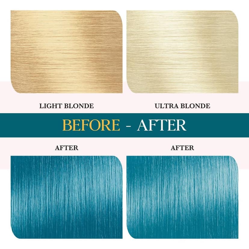 COSGLAM Semi Permanent Hair Color, No Peroxide, Non Oxidative, Ammonia Free Hair Colour 52 Peacock Blue - 120gm view 8