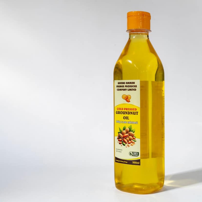BAVANI AMMAN Cold Pressed Groundnut Oil - 500ml Unadulterated view 3