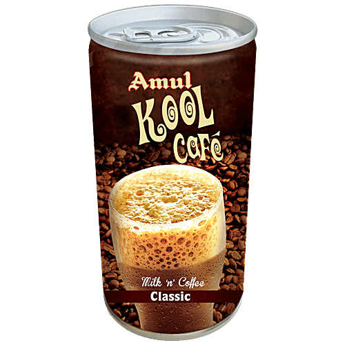 Amul Kool Cafe - Milk & Coffee, 200 ml Can