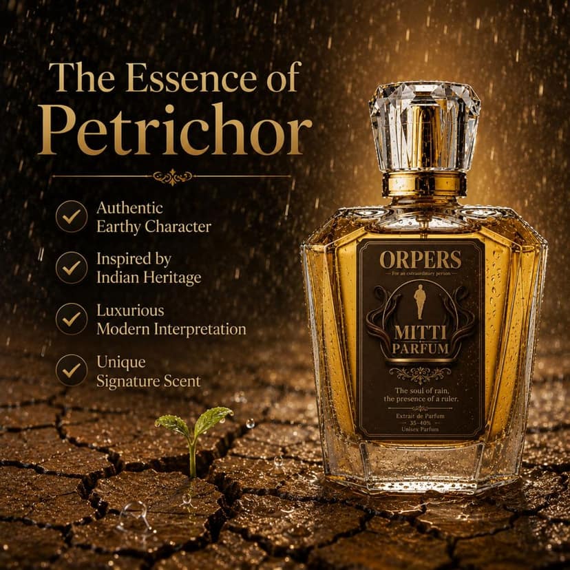ORPERS Mitti Extrait de Parfum - Long Lasting Luxury Fragrance for Men & Women | Premium Unisex Perfume | Petrichor Scent 35% Oil view 4