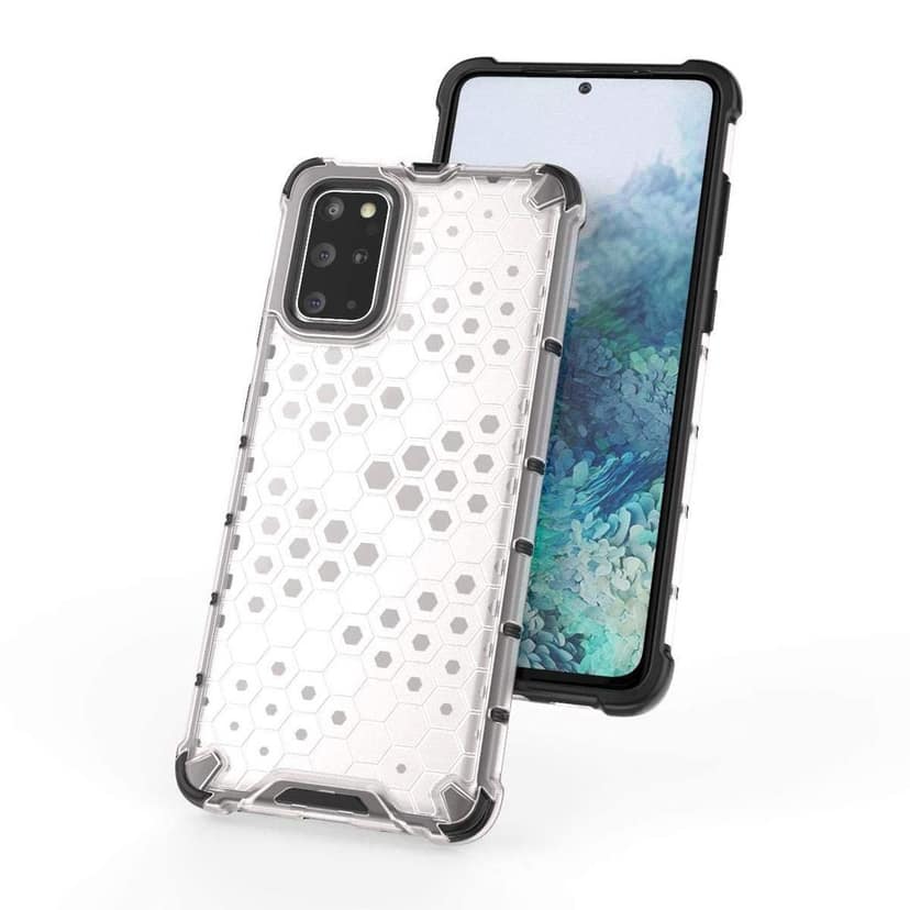 Faircost Hybrid Shockproof Back Cover for Samsung Galaxy S20 Plus Hard Outside Soft Inside- (Polycabonate::Transparent) view 5