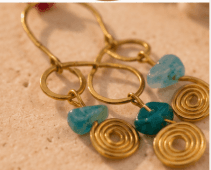 Handmade Brass Clay Bead Jewellery for Traditional and Casual Wear view 3
