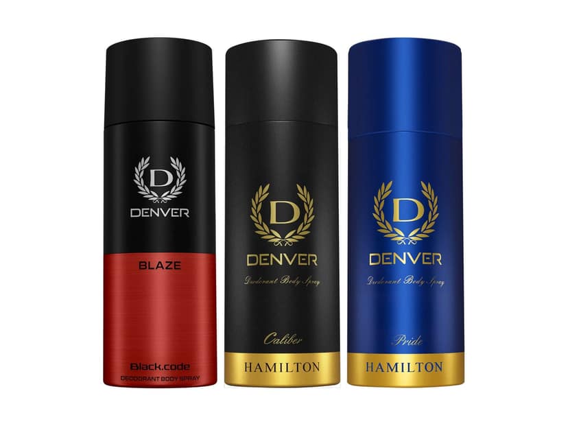 Denver Pack of 3 Deos (Blaze + Caliber + Pride) - 150ml Each