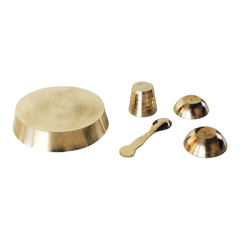 Brass Laddu Gopal Thali Set (ZMAS460 F) view 3