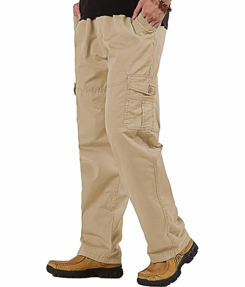 Reoutlook Regular Flat Men's Cargos - Gold ( Pack of 1 )