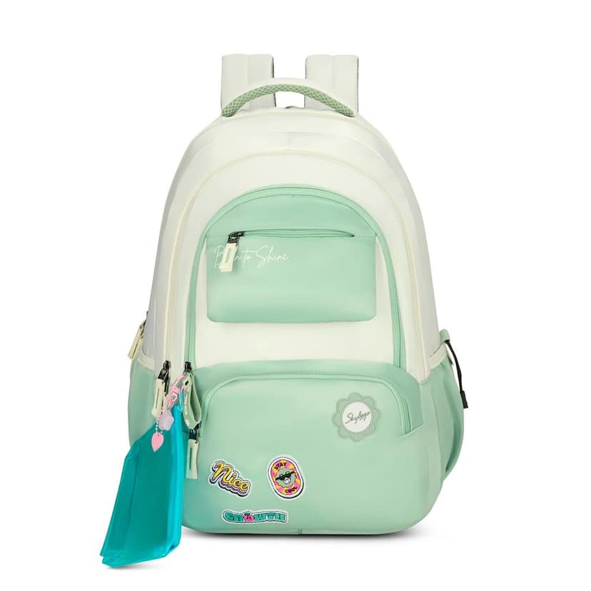 Celeste 37L Casual Backpack for Girls with 3 Compartment & Adjustable Shoulder Strap | 16 Inch Padded Laptop Sleeve | Quick Access Front Pocket & Rain Cover | Perfect for School & Travel view 2
