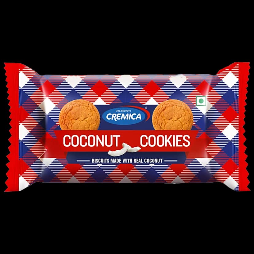 Cremica Coconut Cookies - Made With Real Coconut, 100 G (20% Extra Free)