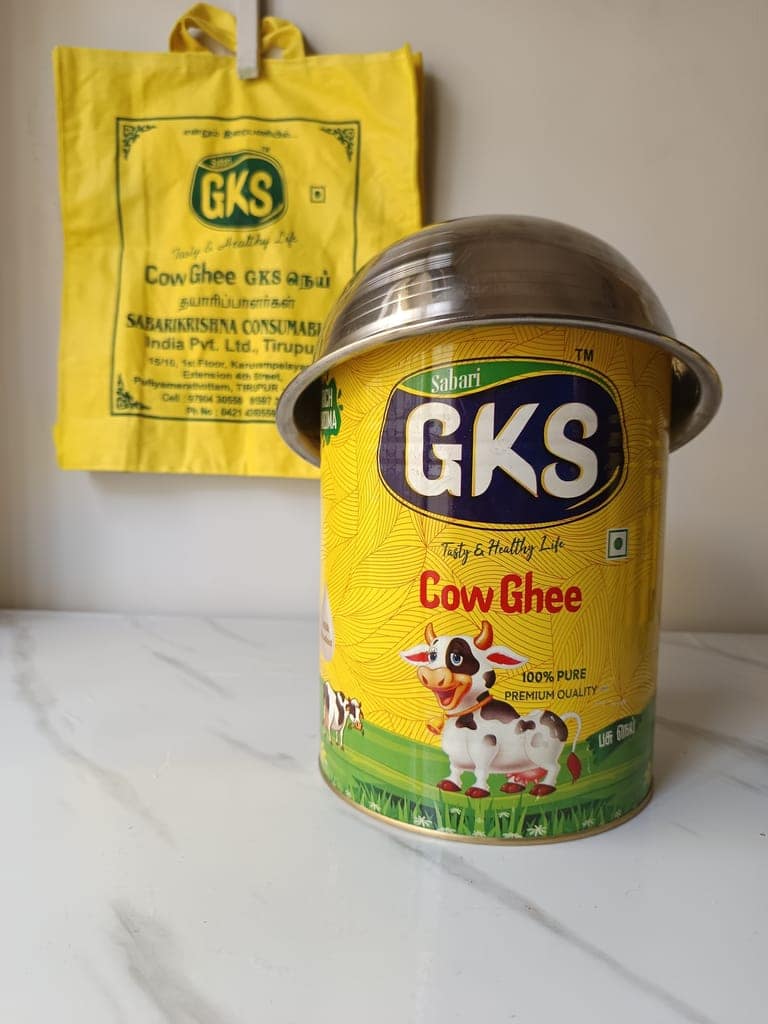 GKS Cow Ghee Jar (with Assorted Gift) view 5