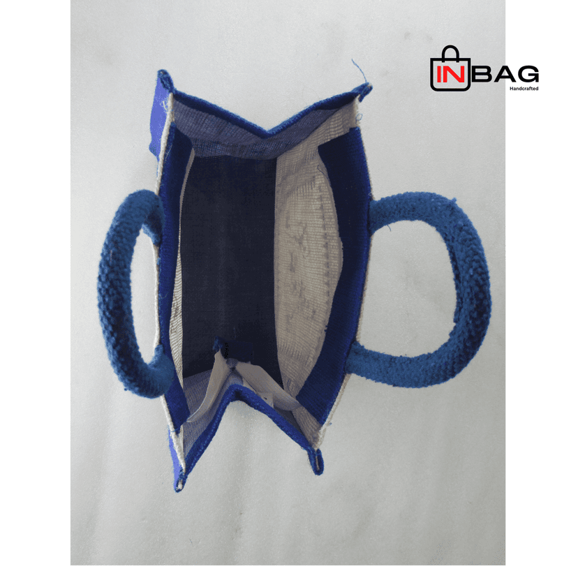Inbag Jute Bag (Adivasi) for Lunch Box, Go Green MultiPurpose Jute Bag for Office/College/School/Tiffin/Shopping/Grocery Bag, Eco-Friendly Bag For Men, Women and Kids view 3