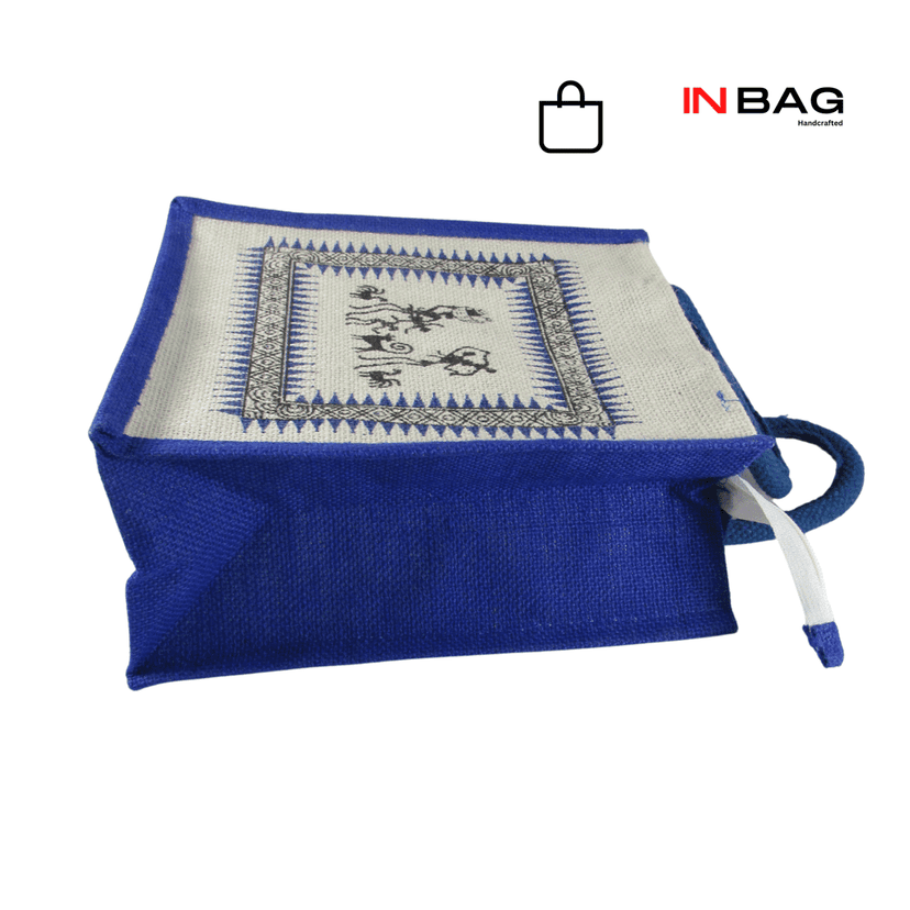 Inbag Jute Bag (Adivasi) for Lunch Box, Go Green MultiPurpose Jute Bag for Office/College/School/Tiffin/Shopping/Grocery Bag, Eco-Friendly Bag For Men, Women and Kids view 6