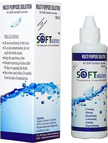 MD Soft Contact Lens Multipurpose Contact Lens Solutions Pack of 2 (120 ML+120 ML) view 2