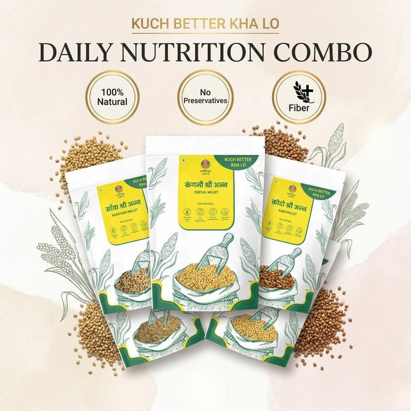 5 Positive Millets Combo – Wholesome Grain Pack 500gm view 3