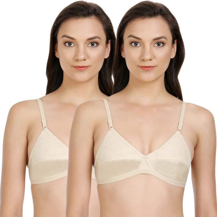 Bodycare Women Cotton Full Coverage Padded Regular Bra Pack - 2 E5530SS