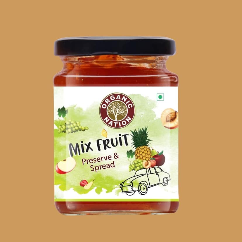 Organic Nation MIXED FRUIT CONSERVE - JAM - Rich in Calcium, Iron and Magnesium - Low Sugar | No Preservatives | For family and kids 340 g view 9