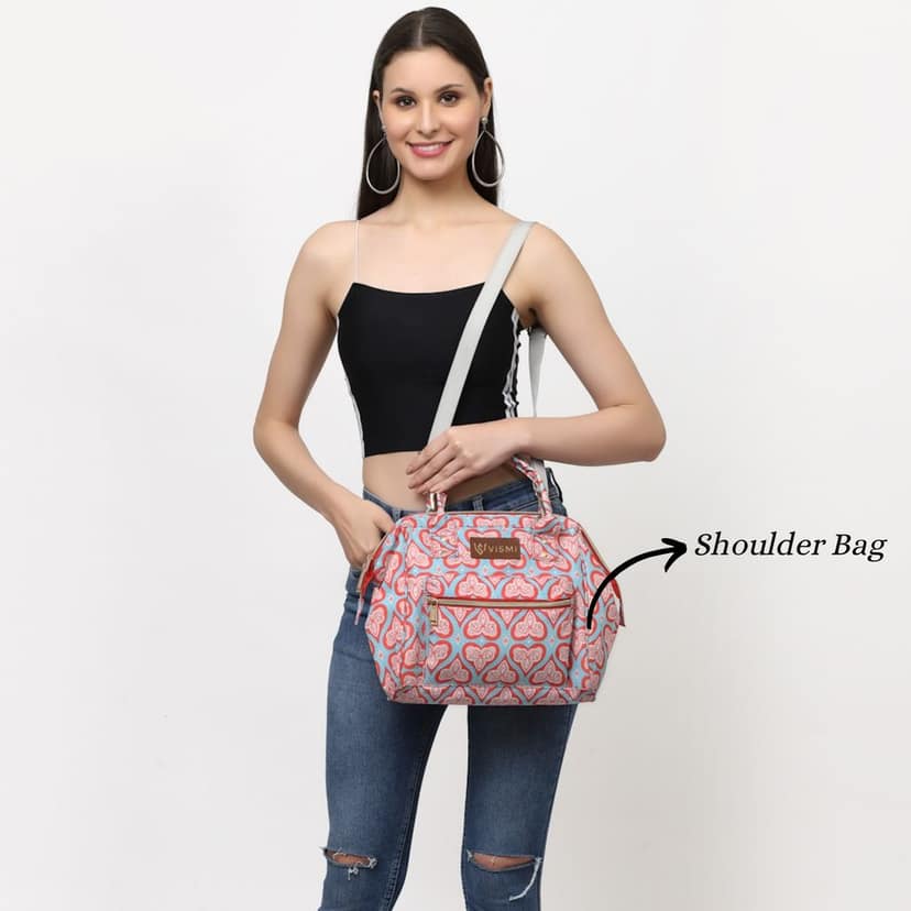 VISMIINTREND Diaper Bags for Mom | Travel Maternity Backpack Bags | Water Resistant | Premium Oxford Fabric | Gifts for Mom to Be | Baby Shower Gift view 4