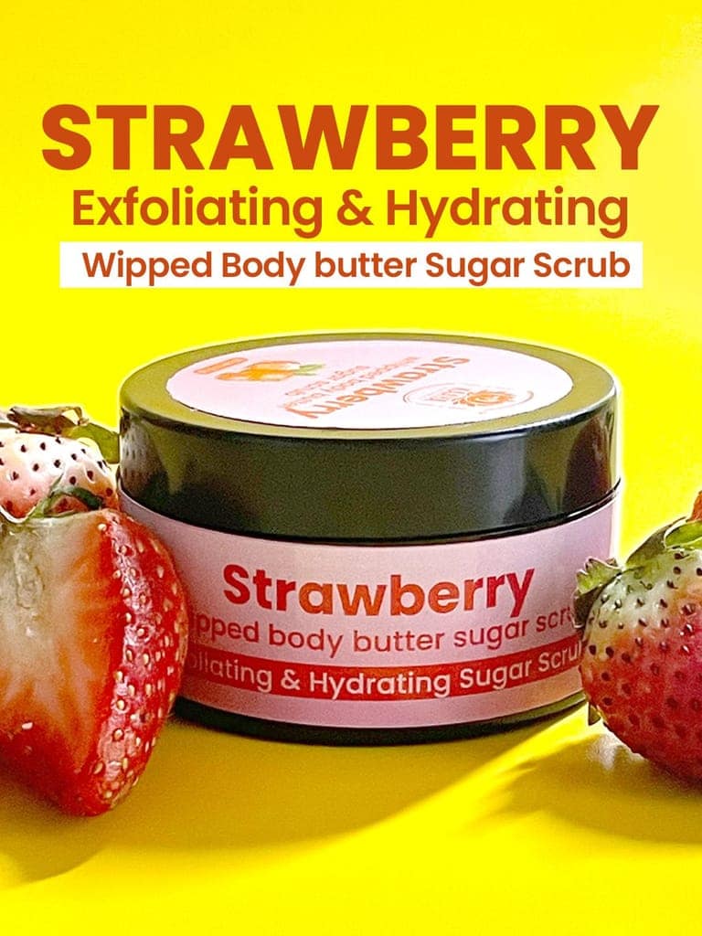 Kaaya Natural Strawberry Whipped Body Butter Sugar Scrub view 3