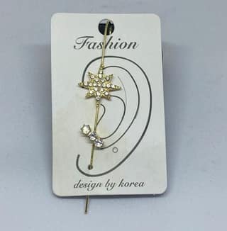 Gold tone Star Spiked Ear Cuff