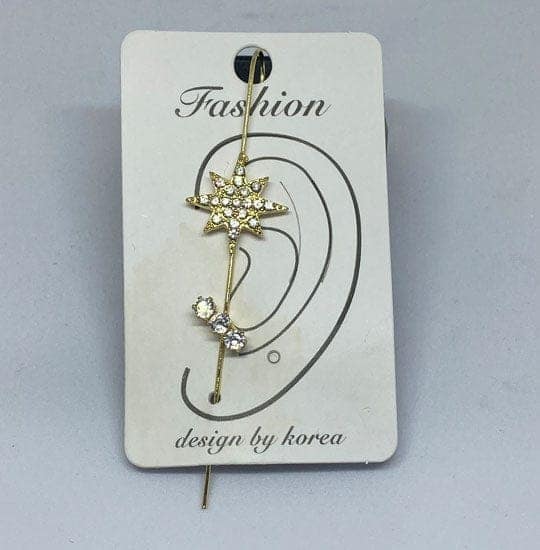 Gold tone Star Spiked Ear Cuff