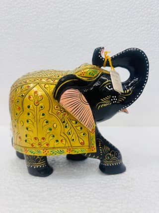 Wood Elephant Black
