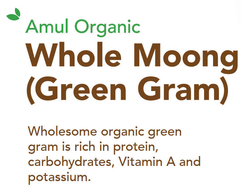 Amul Organic Whole Moong - Green Gram 500gm view 2