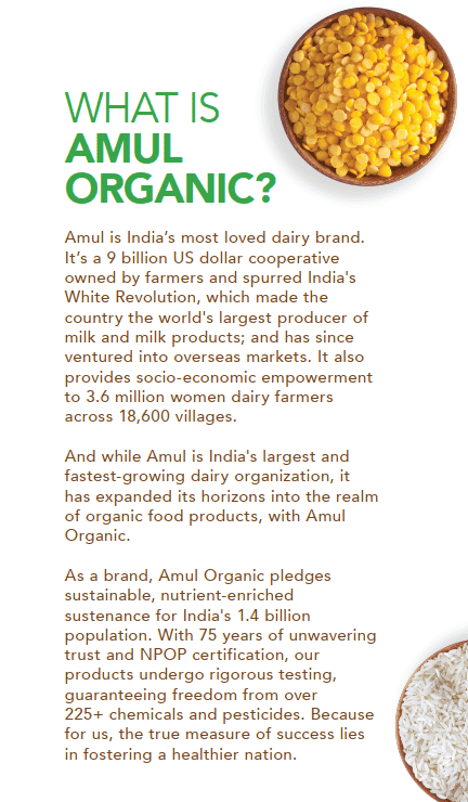 Amul Organic Whole Moong - Green Gram 500gm view 3
