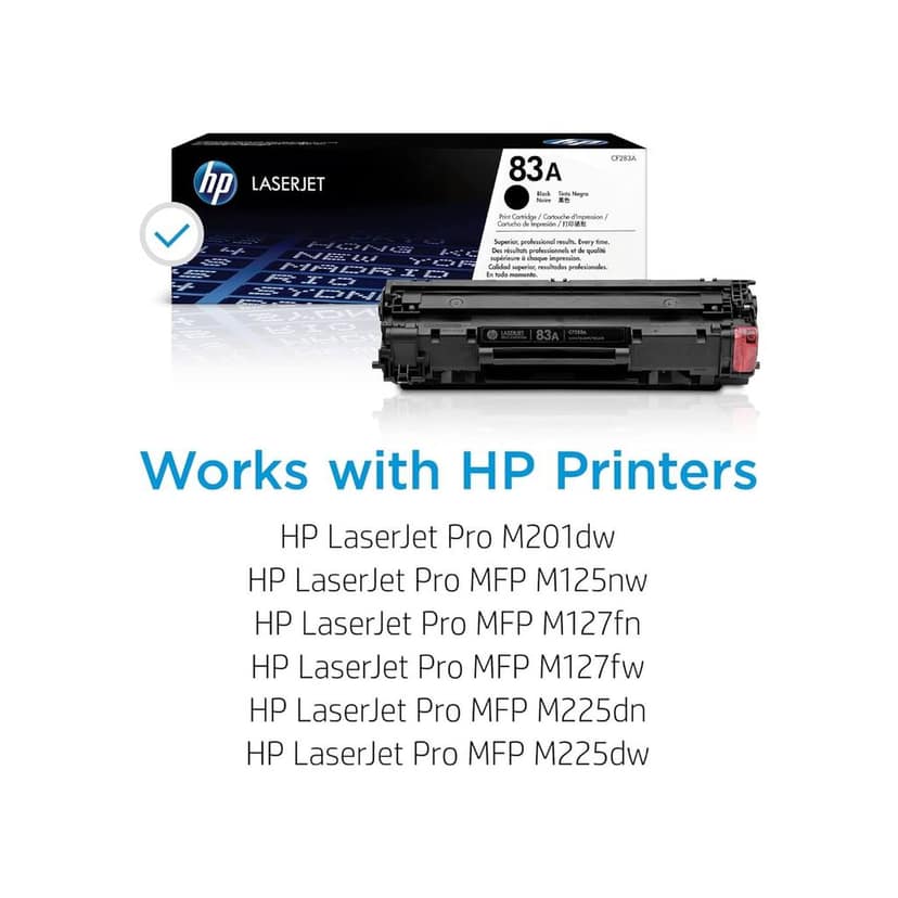HP 83A Black Original LaserJet Toner Cartridge (CF283A) view 4
