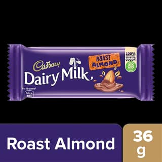 Cadbury Dairy Milk Roast Almond Chocolate Bar, 36 G