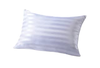 White Striped Pattern Microfiber Sleeping Pillow