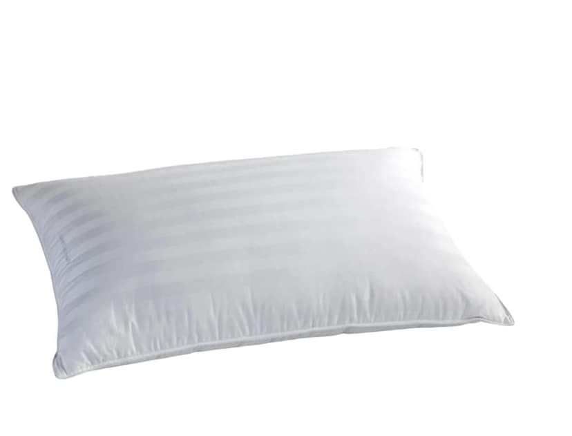 White Striped Pattern Microfiber Sleeping Pillow view 2