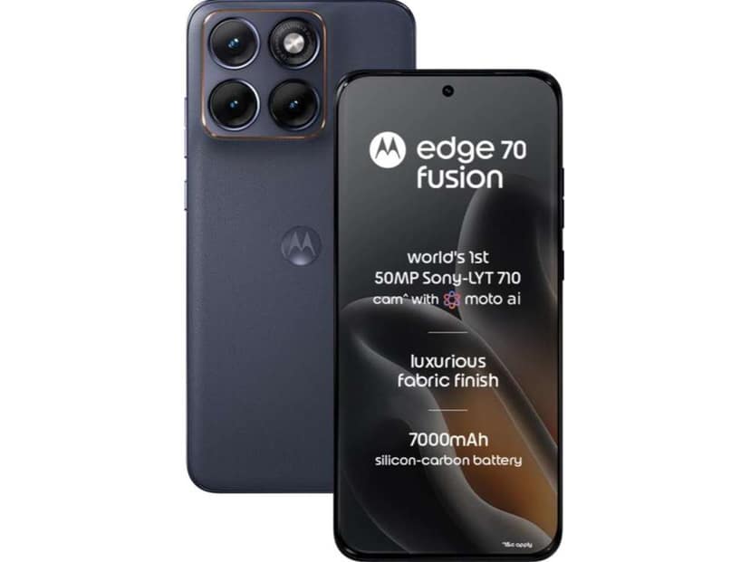 Motorola Edge 70 Fusion Smartphone, 12GB RAM, 256GB Storage - Pantone Silhouette