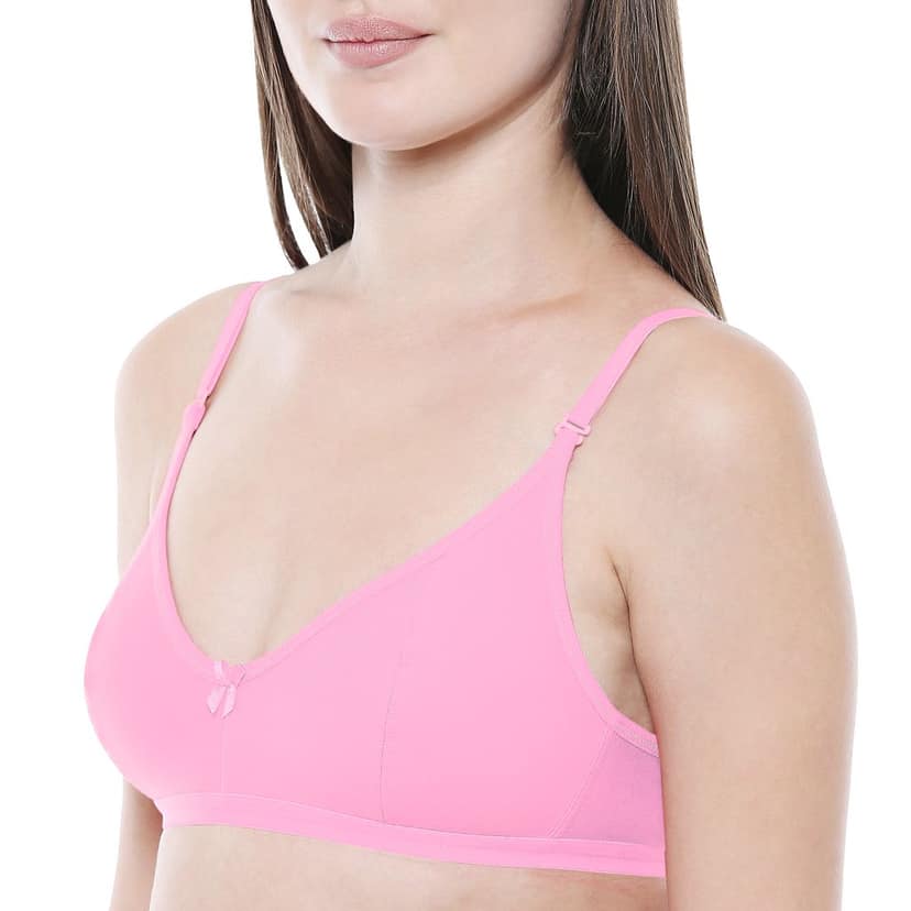 Bodycare Women Cotton Spandex Full Coverage Non Padded Regular Bra E1575PI view 5