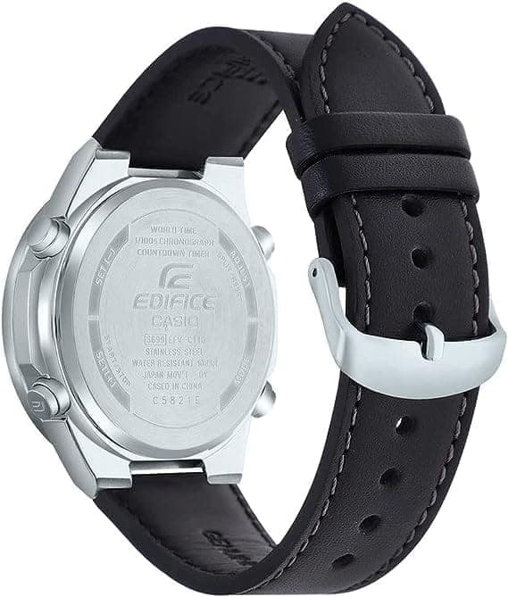 Casio Men's Analogue-Digital Quartz Watch with Leather Strap EFV-C110L-1AVEF view 3