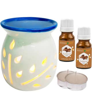 Peepalcomm Ceramic Aroma Oils & Diffusers Set - Pack of 5