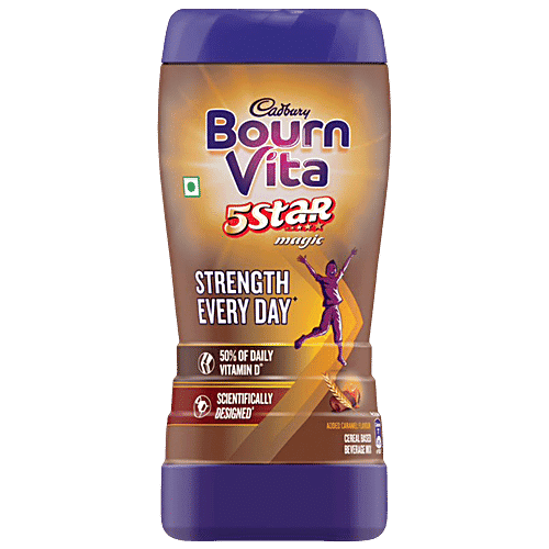 Bournvita Chocolate Health Drink - Bournvita 5 Star Magic, 500 g Jar