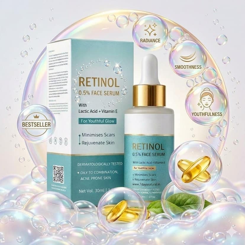 Elegantra Naturavives Collagen Booster Retinol Face Serum for Radiant Glow– Advanced Anti-Aging face serum 30ml pack of 1 for Skin Renewal & Smoothing Night Serum for Fine Lines, Open Pores & Uneven Tone view 2