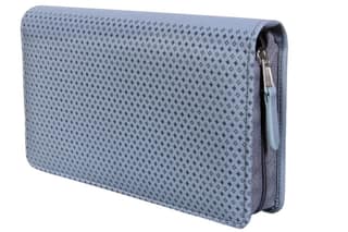 Sukeshcraft Multiple Cheque Book Holder | Original PU Holds Upto 8 Cheque Books, GreyBlue