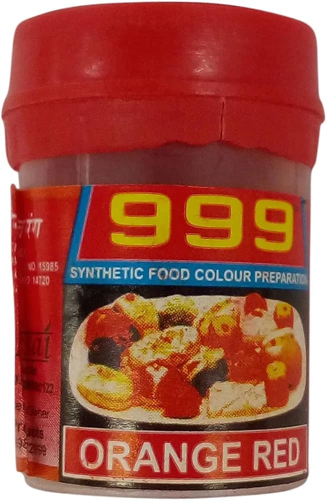999 Synthetic Food Colour Preparation Orange Red, 10 g