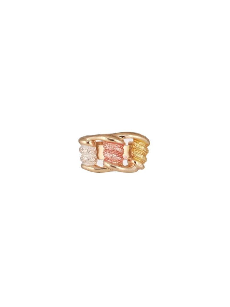 Anti-Tarnish Rose Gold Plated Tricolor Combo Jewellery Set view 8