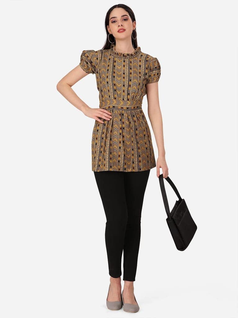 Buy & Try Women's Rayon Printed Tops and Tunics Fancy Top for Girls. view 10