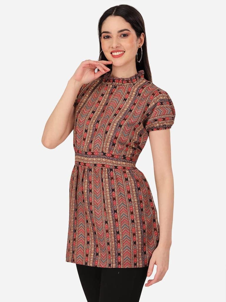 Buy & Try Women's Rayon Printed Tops and Tunics Fancy Top for Girls. view 3
