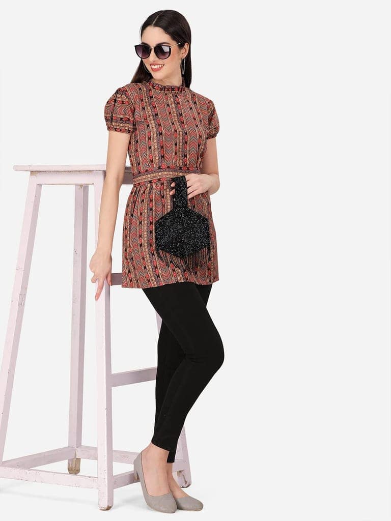 Buy & Try Women's Rayon Printed Tops and Tunics Fancy Top for Girls. view 5