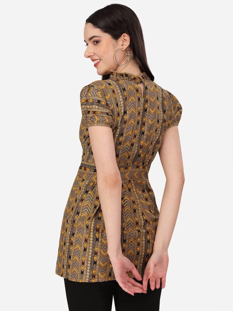Buy & Try Women's Rayon Printed Tops and Tunics Fancy Top for Girls. view 7