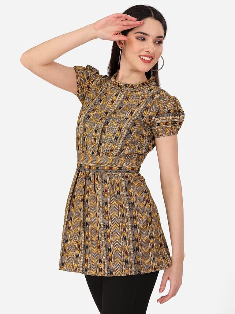 Buy & Try Women's Rayon Printed Tops and Tunics Fancy Top for Girls. view 8