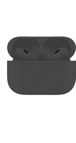 S&P Sublimation AirPods Pro (2nd generation) with Active Noise Cancellation, Spatial Audio Bluetooth Headset (BLACK, True Wireless)